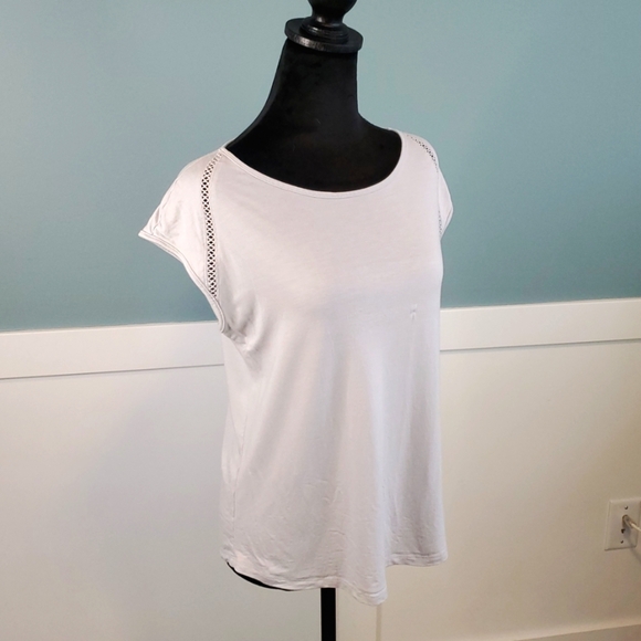 Banana Republic Light Dove Gray Top S - Picture 2 of 8